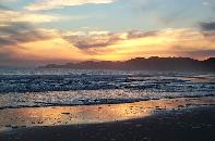 Sunset over beach near Pt Hicks, Vic